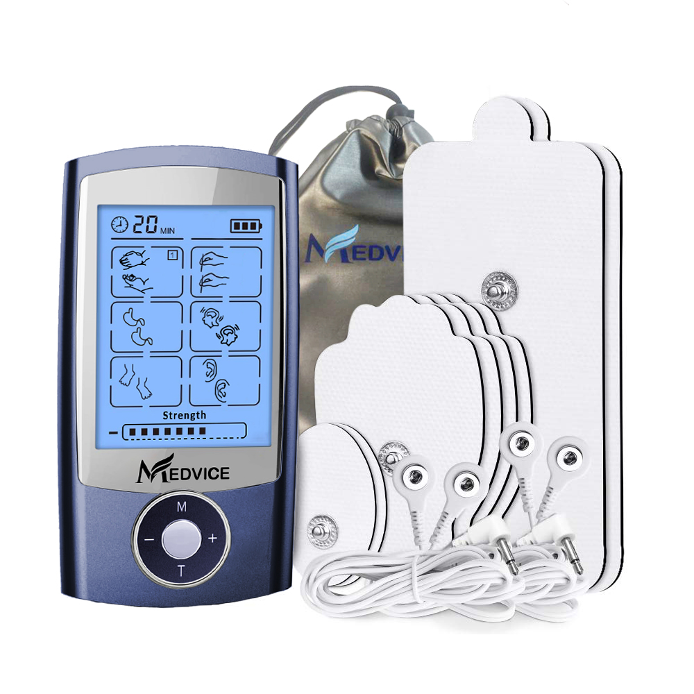 Rechargeable Portable Compact Tens Unit Muscle Stimulator Pulse Massager  Device